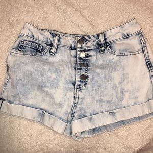 vintage acid washed shorts